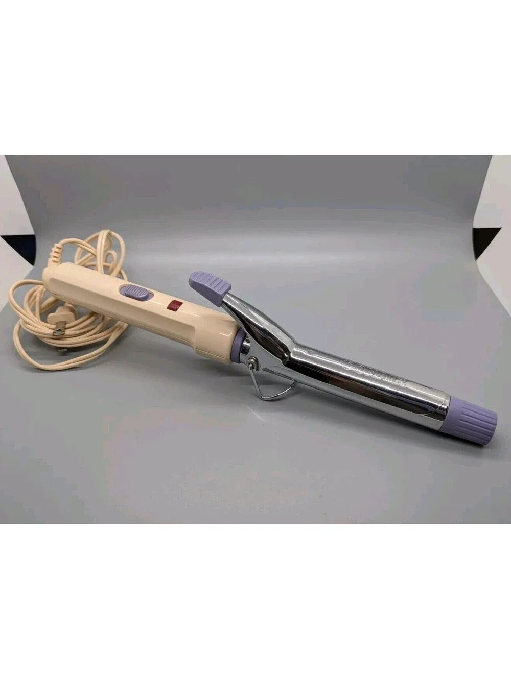Vintage Conair Supreme Curling Iron Baby Pink And Purple Tested Works 3/4